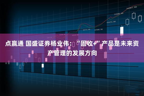 点赢通 国盛证券杨业伟：“固收+”产品是未来资产管理的发展方向